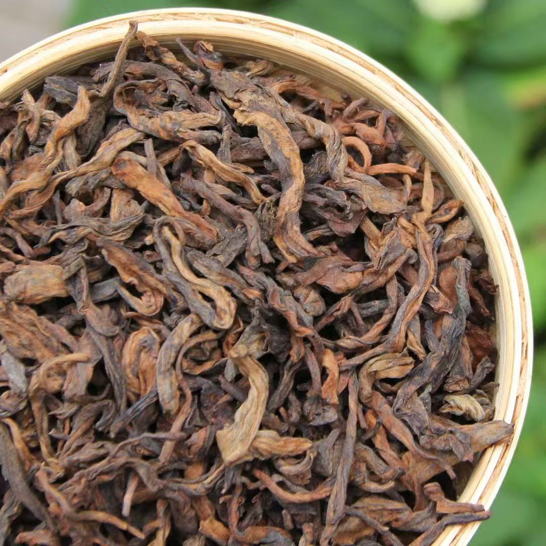 2019年勐海布朗山大金芽普洱熟茶散茶